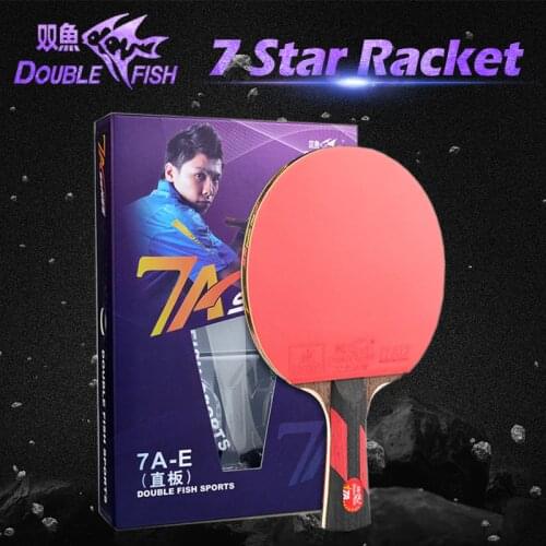 Table Tennis Racket Professional Double Fish 7 Star Offensive Ping Pong Racket with Good Control and High Elasticity