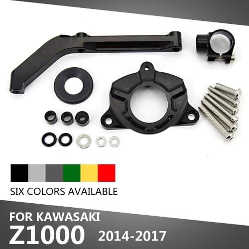 New Z1000 Motorcycle Adjustable Steering Stabilize Damper Mount Support For Kawasaki z 1000 Z1000 2014-2017 damping bracket