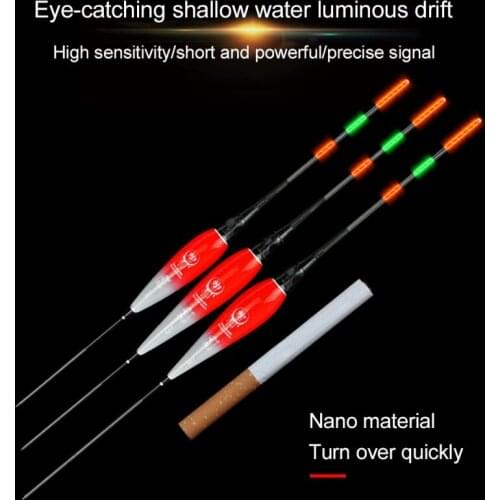 Fishing Float Special Light LED Luminous Floats High Brightness Fishing Bobbers High Sensible Electronic Floats Long Tail Slip N