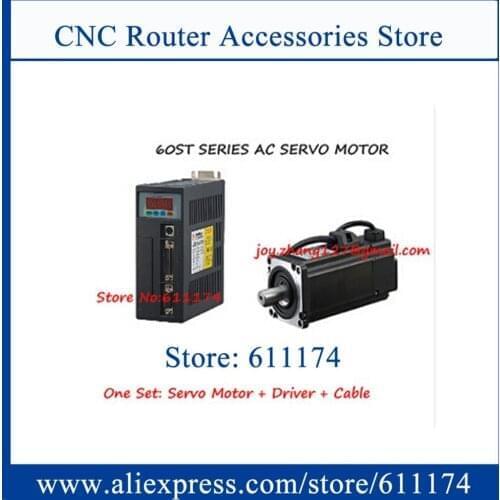 High quality 60ST-M01330 AC servo motor 400w 1.27N.M 12.7kgf.cm 3000rpm AC Servo Motor and driver with 3m cable