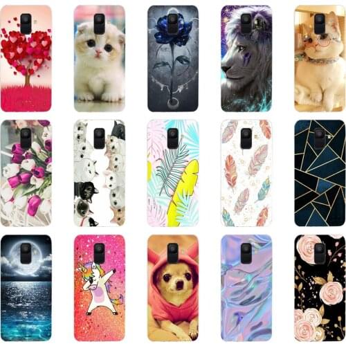 A Silicone case For Samsung Galaxy A8 2018 for samsung A8 2018 case protective coque