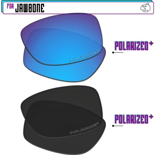 EZReplace Polarized Replacement Lenses for - Oakley Jawbone Sunglasses - BlackPPlus-BluePPlus