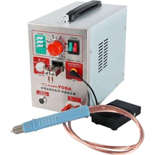 SUNKKO 709A Battery Spot Welder with HB-71A Welder pen for 18650 WELDING STATION Spot Welding Machine 220V /110V