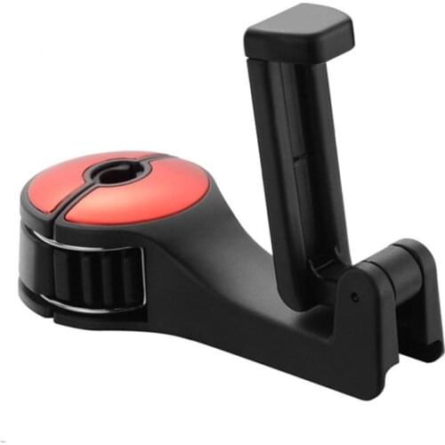2 IN 1 Universal Car Rear Seat Phone Holder Headrest Hook for Mobile Phone Holder in Car Back Seat Hanger Clip 360 Degree Stand