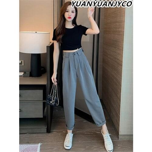 YUANYUANJYCO Women's Straight Trousers