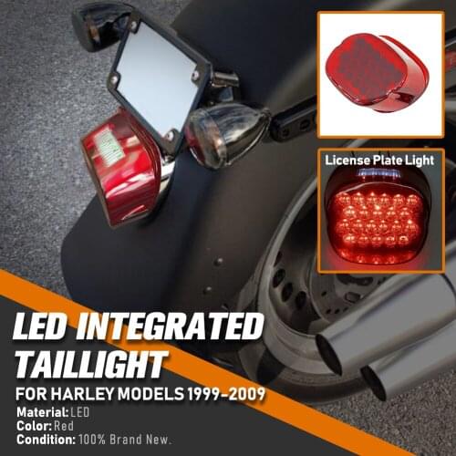 Tail Light for Harley Brake Running Lights Motorcycle LED Taillight For Sportster Dyna Softail Touring Glide Road King XL 833