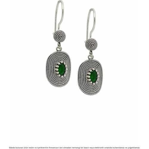 Silver Shuttle Filigree Lady Earrings