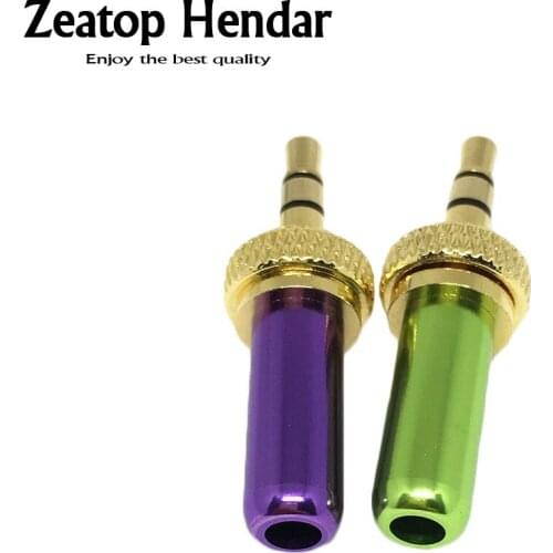 10Pcs High Quality Mini 3.5mm Screw Lock Stereo Jack Plug Gold Plated Soldering DIY Headset Earphone