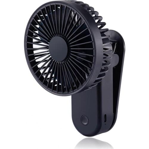 1200mAh Handheld Fan Magnet Base Three Gear Wind Speed Silicone Mini Electric USB Fan Sport Mini Handheld Personal Fan