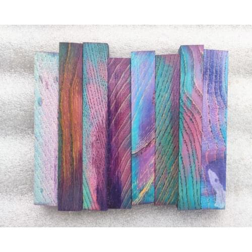 19x19x120mm BL Ash burl colorful stabilized burl wood