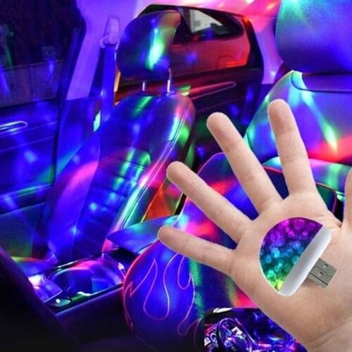 2021 Multi Color DJ USB LED Car Interior Lighting Kit Atmosphere Light Neon Colorful Lamps Interesting Portable Accessories