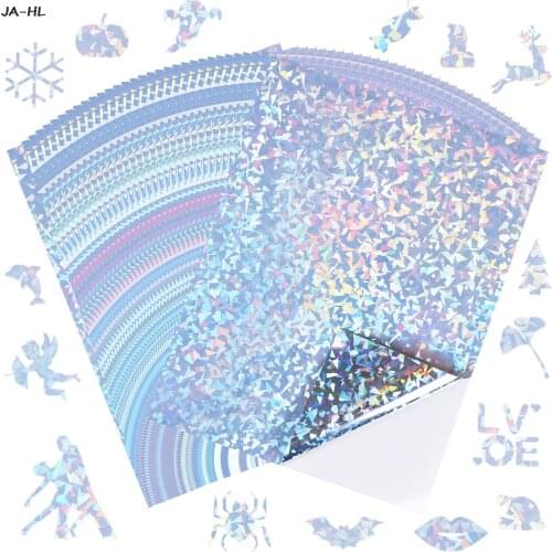32 Sheets New Holographic Printable Vinyl Sticker Paper A4 Size Sticker