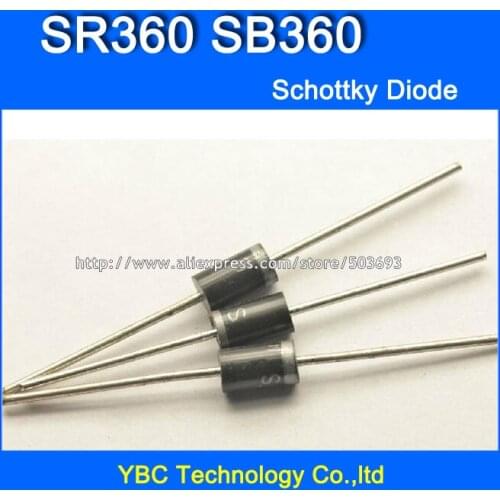 40pcs/lot SR360 SB360 3A/60V Schottky Diode
