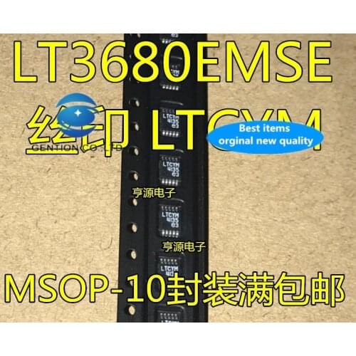 5PCS LT3680 LT3680EMSE switching voltage stabilizer MSOP-10 printing LTCYM chip in stock 100% new and original