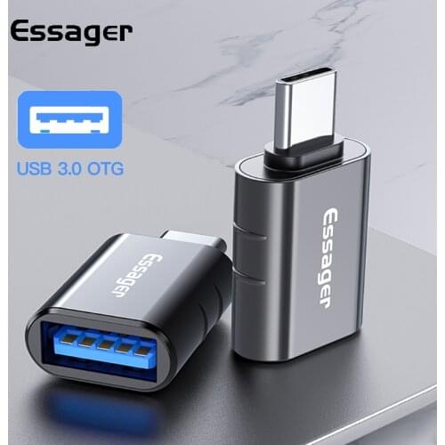 Essager USB Type C OTG Adapter USB 3.0 To USB C Male Converter For Samsung S20 Xiaomi mi 9 10 USB-C Female Connector Adaptador