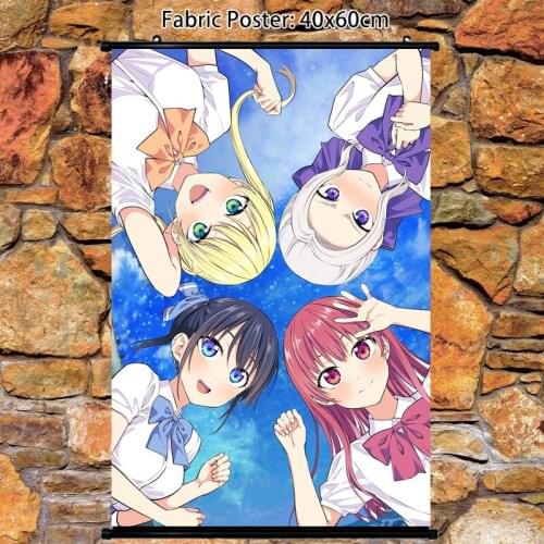 Anime Poster KANOJO MO KANOJO Saki Saki Minase Nagisa Wall Scroll Home Decoration art picture 60x40cm