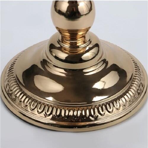 White Crystal Bead Lace Base Candlestick Wedding Decoration Projects Candlestick Creative Hollow Candlestick