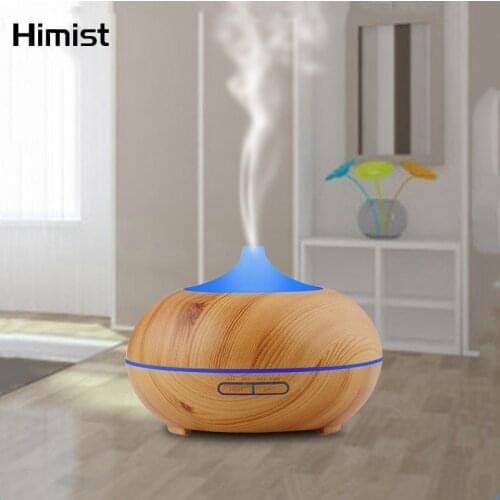 Essential Oil Diffuser Ultrasonic Humidifier Air Purifier with 7 Colors LED Lights for Home Yoga Spa 300ml Aromatherapy Diffuser