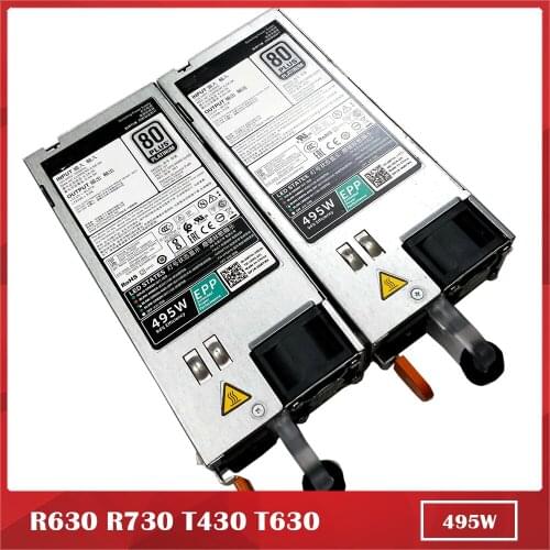 For Server Power Supply for DELL R630 R730 T430 T630 DPS-495BB A D495E-S1 GRTNK 495W EPP 100% Test Before Delivery
