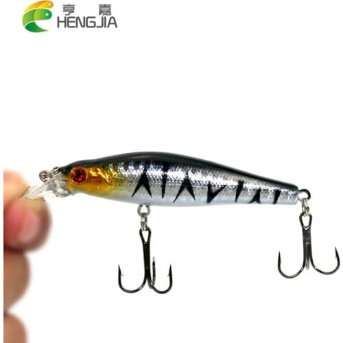 HENGJIA 1PCS 8CM 7.9G hot model fishing lures hard bait different colors for choose minnow quality professional pesca bait
