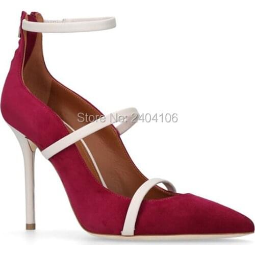 Large Size 43 Patchwork Metallic Strap Silk Sandals Gladiator Shoes Woman Zip Pointed Toe Stiletto Party Pumps Ladies High Heels