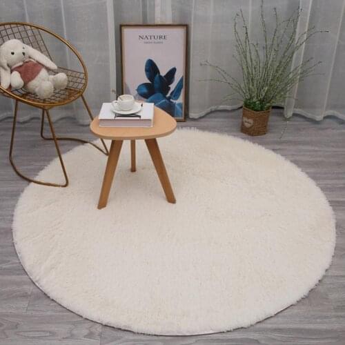 Floor Mat More Thicker Soft Polyester Living Room Comfortable to Use Carpet Home Bright-colored More Thicker Floor Mat