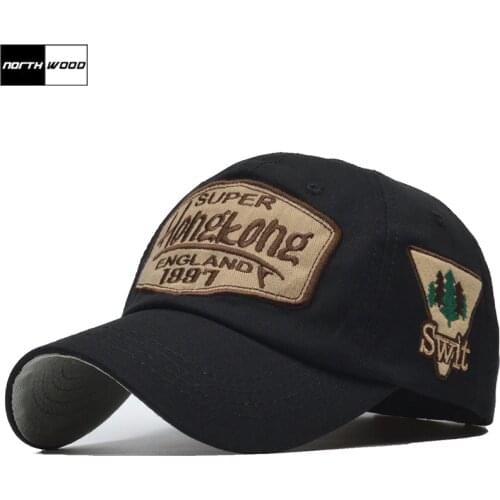 [NORTHWOOD] New Cotton Brand Snapback Cap Men Baseball Cap Women Dad Hat Hip Hop Letter Embroidery Fitted Caps For Adult
