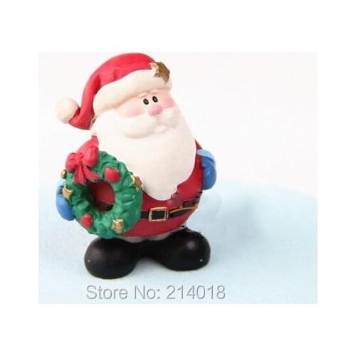 New Year 3D Wreath Santa Claus Silicone Mold Chocolate Mould Candle Soap Molds Fold Sugar Cake Decorative Creative PRZY 001