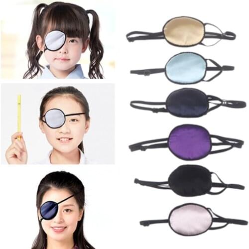 Adult Children Amblyopia Silk Eye Patches Soft Occluder Obscure Astigmatism Traniing Eyemasks Blindfold Medical Single Eye Patch