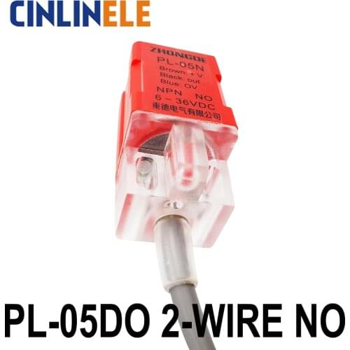 PL-05DO 5mm sensing DC 2-WIRE NO Cube shell inductive Screen shield type proximity switch LP05 proximity sensor 17*17*35