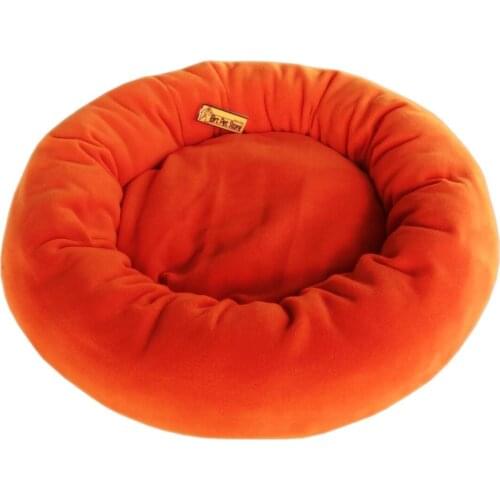 Polar Donut Cat Bed Small Breed Dog Bed, 50 Cm Diameter-yellow
