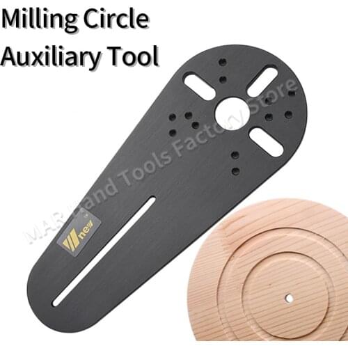 Circle Cutting Jig Round Milling Tool for Bosch Makita Electric Hand Trimmer DIY Accessories Woodworking Milling Round Groove
