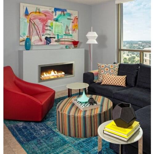 On sale 24 inch indoor fire place stainless steel bio ethanol burner