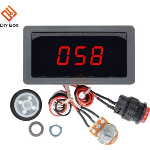 DC 6V-30V 12V 24V 6A 8A PWM Motor Speed Controller Adjustable 16kHz Motor Regulator Governor Control Switch Red Display Digital