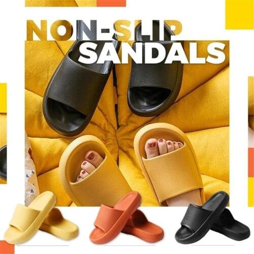 Universal Quick-drying Thickened Non-slip Sandals Thick Sole House Slippers Bathroom Shoes Summer Beach Sandal Room Indoor Slide
