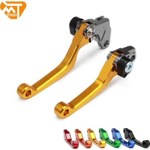 Motorcycle Pivot Foldable Clutch Brake Lever For SUZUKI RM85 05-17 RM125 RMZ250 04-08 RM 85 RMZ 125 250