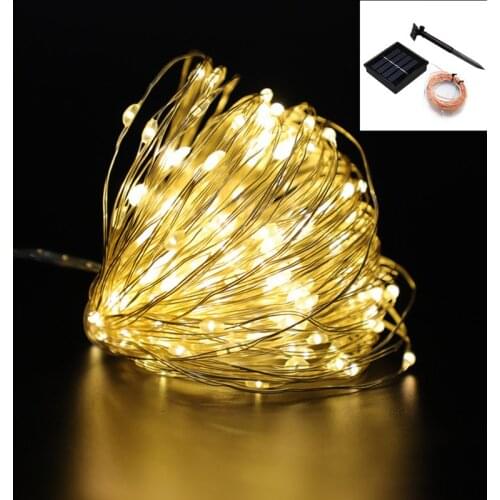 LED Solar Led Light Outdoor String Lights Fairy Holiday Christmas Party Garland Solar Garden Led Solar Lamp Outdoor Waterproof