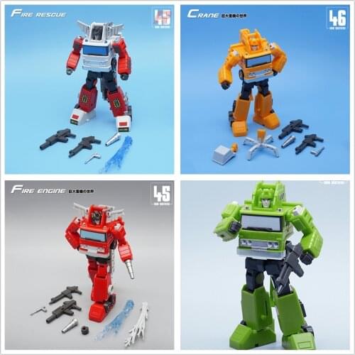 Transformation MFT MF45 Inferno With MF46 Grapple Mini Action Figure Toys In Stock