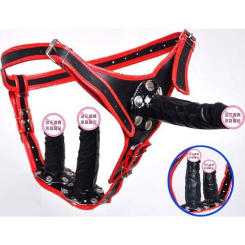 Dildo Pants Anal Plug Adult Sex Toy Leather Underpant Medical Silicone Dildo Underpant Chastity Belt Condom Sex Product