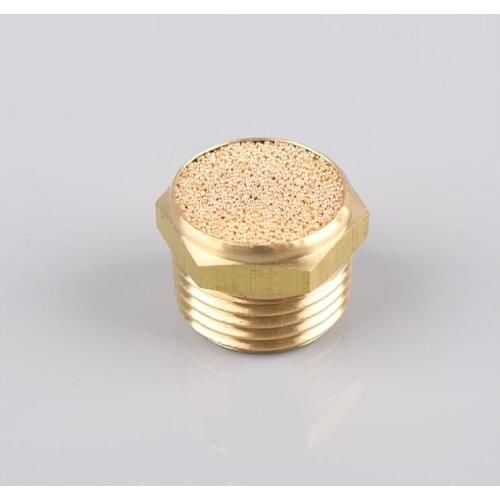 Air 1/8" 1/4" 3/8" 1/2" BSP BSLM Brass Muffler Pneumatic Air Compressor Muffler Brass Muffler pneumatic air compressor muffler