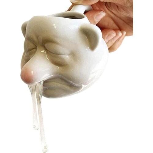 Funny Egg White Separator Egg Divider Nose Egg Separator Dwarfs Face Shape Egg Sieve Strainer Kitchen Tool Ceramic Egg Divider