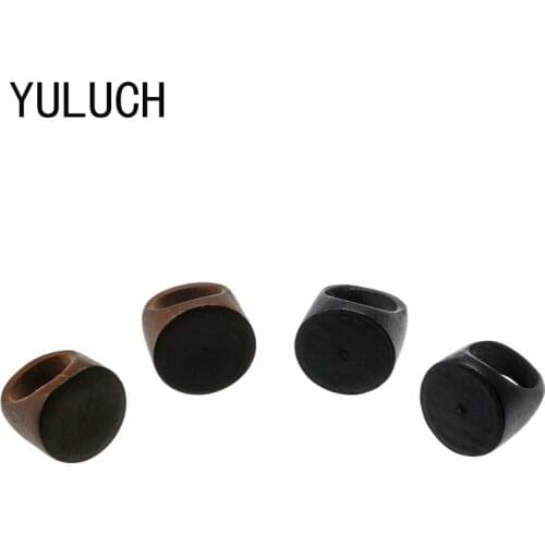 YULUCH Natural Wood High Quality Retro Ring for Women Fashion Accessories Hot Minimalist Party Gifts