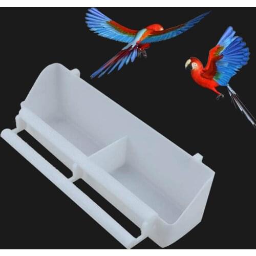 1PC Pigeon Cage Bird Drinking Water Bird Box Double Groove Parrot Dove Finch Water box Feeding Accessories