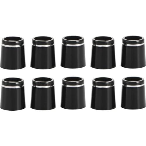10pcs Plastic Golf Ferrules With Single Ring Fit 0.335 Or 0.370 Tips Irons Shaft Golf Shaft Sleeve Adapter Replacement 16mm/19mm