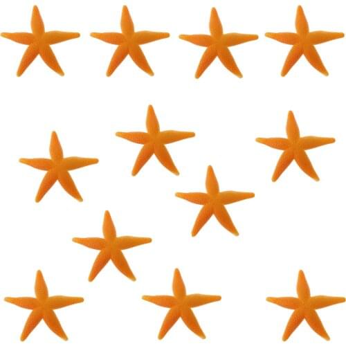 12 Pieces Mini Plastic Starfish Toys Sea Creature Models Home Decoration Collection