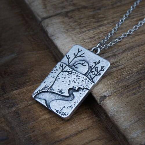 12pcs NEW Mountain Traveler Hiking Pendant Necklace Gift For Mountain Lovers Geography Teacher Gift