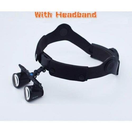 2.5X 3.5X Binocular Magnifying Dental Loupe Surgical Magnifier for Medical Operation Cosmetic Surgery with LED Head Lamp