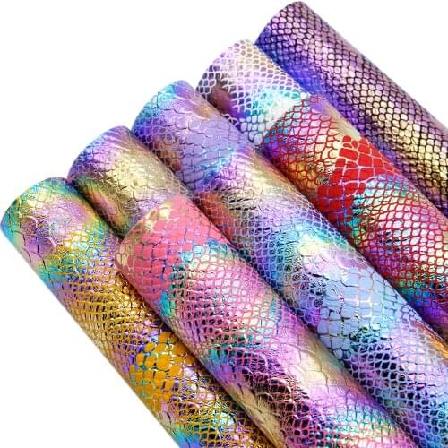 20*33cm Bump Texture Snake Pattern Gold Synthetic Leather Fabric for Bows Leather for Needlework Crafts Materials,1Yc9076