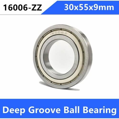 20pcs/lot 16006ZZ 16006Z 16006 Z ZZ shielded 30x55x9 mm Deep Groove Ball bearing Shaft 30*55*9mm