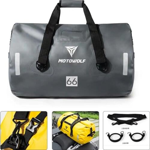 40L 66L 90L Travel Motorcycle Tail Package handbag Long-distance Backpack 6 Level Waterproof Large Capacity Motorcycle Bag